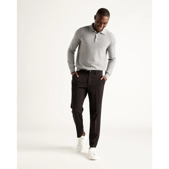 QUINCE Black Ultra-Stretch 24/7 Smart Chino NWT Size32x34 - Picture 2 of 15